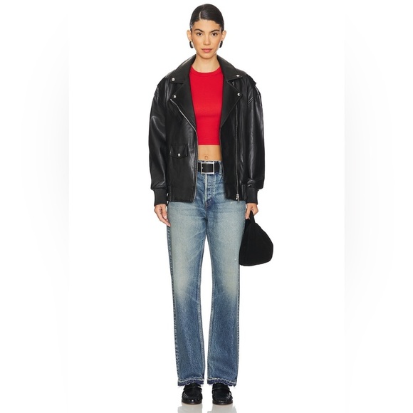 MOUSSY Revolve Denim Jeans Size 24 High Rise Ankle Straight‎ Wide Leg Boyfriend - Picture 9 of 9